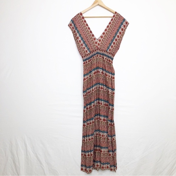 Forever 21 bohemian multi colored maxi dress - Picture 3 of 14